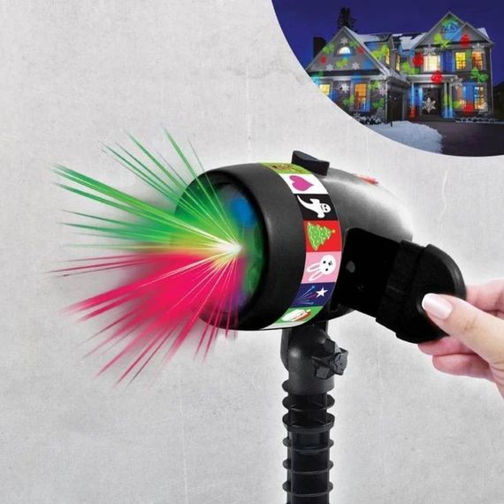 Новорічний лазерний проектор XPRO Christmas STAR Shower SLIDE № 87 чорный (GR- 62_309) | Зображення 5