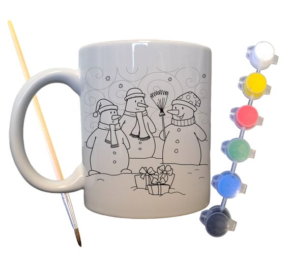 Набор для творчества кружка раскраска "С Рождеством" 330 мл белая (КР0058) | Зображення 1