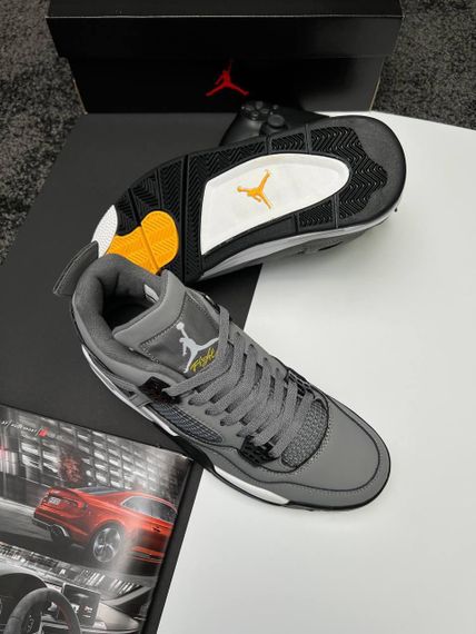 Кросівки Air Jordan 4 Retro Grey Whit , В'єтнам A1199 44 28 | Зображення 9