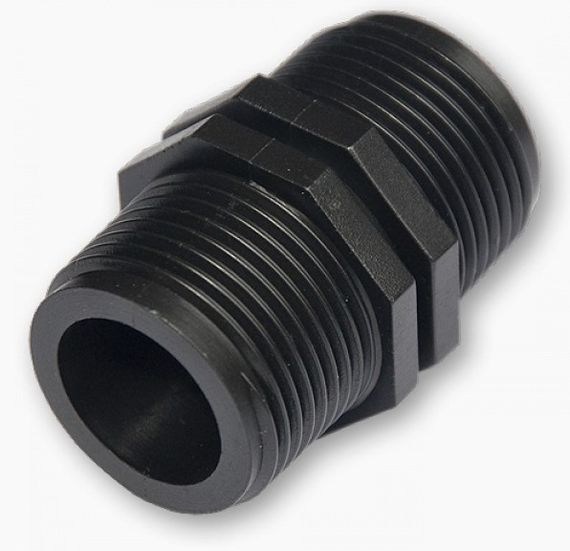 З'єднувач Bradas із двома зовнішніми різьбами 1" 25 шт