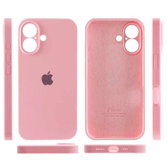Чехол Silicone Case Full Camera Protective (AA) для Apple iPhone 16 (6.1") Розовый / Light pink | Зображення 2