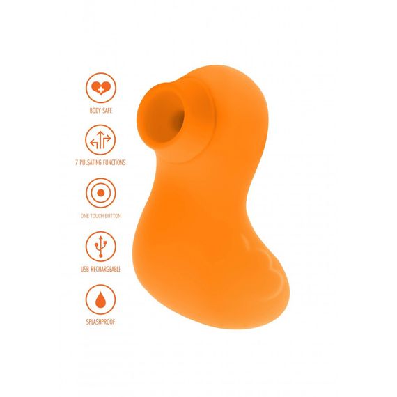 Вакуумный стимулятор клитора в виде уточки Toy Joy, желтый Sex Aura | Зображення 3