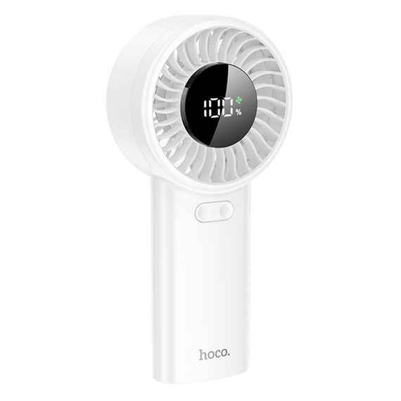 Портативний вентилятор Hoco HX62 Endless handheld fan 6000 mAh White