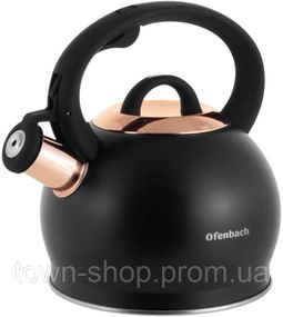 Чайник Ofenbach Rose 2л нержавеющая сталь, со свистком NB-100312