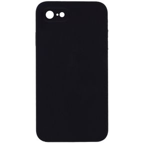 Чохол Silicone Case Square Full Camera Protective (AA) NOLOGO для Apple iPhone 6/6s (4.7") Чорний / Black