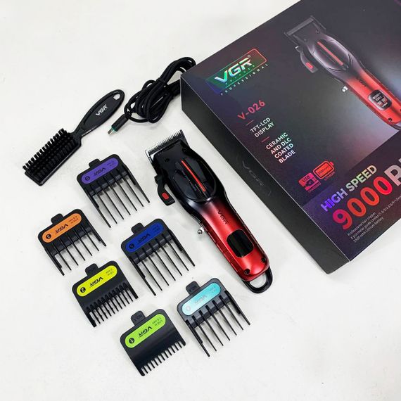 Акумуляторна машинка для стрижки VGR V-026 RED. Колір: червоний | Зображення 4