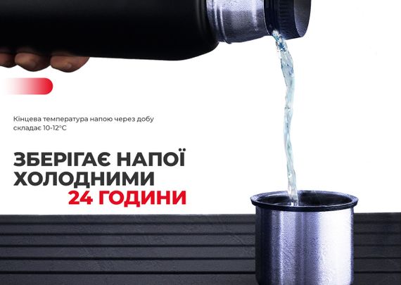 Термос Naturehike Q-9H NH19SJ010, 304 сталь, 1.0 л, чорний | Зображення 5