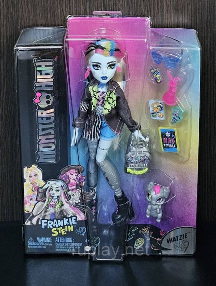 Кукла Монстр Хай Фрэнки Штейн с аксессуарами и щенком Ватзит Оригинал Mattel Monster High Frankie Stein | Зображення 3