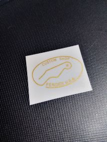 Деколь-наклейка для електрогітари Fender USA Custom Telecaster Gold
