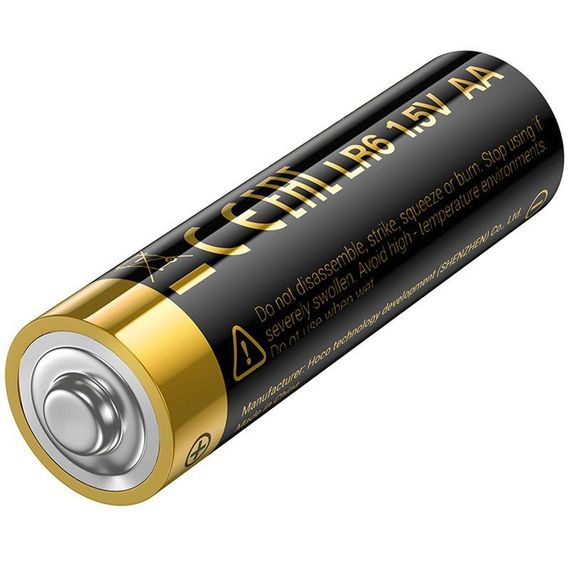 Батарейки Hoco JA1 AA (LR6) Alkaline упаковка 10 шт Black | Зображення 4