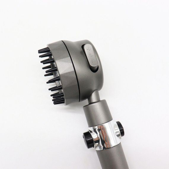 Душова лійка масажна, 3 режими / Насадка для душу / Насадка лійка із силіконовими масажними шипами | Зображення 9