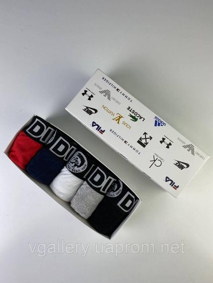 Подарунковий набір чоловічих трусів DIESEL в коробці - ціна поштучно  - розмір L | Зображення 8