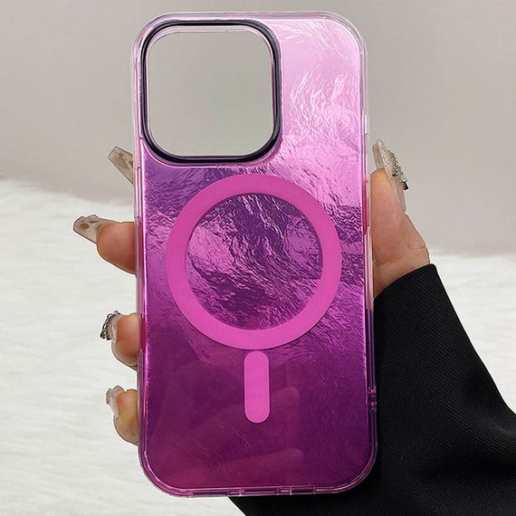 Чохол TPU Shiny Mountain (MagFit) для Apple iPhone 12 Pro / 12 (6.1") Pink | Зображення 1