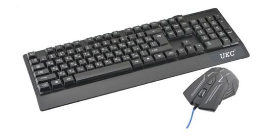 Игровая клавиатура и мышь UKC ZEUS M710 с подсветкой | Зображення 1