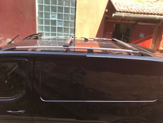 Рейлінги Хром Довга база, пластикова ніжка для Opel Zafira Life 2019- рр | Зображення 2