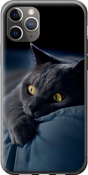 Чехол на iPhone 11 Pro Max Дымчатый кот "825u-1723-17620"