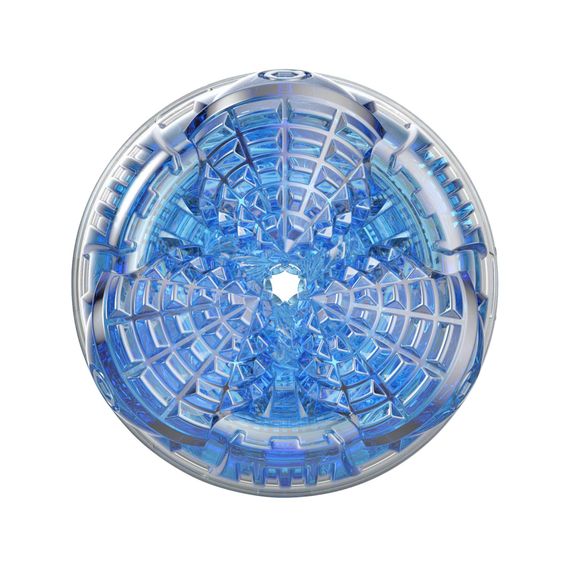 Мастурбатор Fleshlight Turbo Core Blue Ice, оральний секс (глибоке горло) | Зображення 5