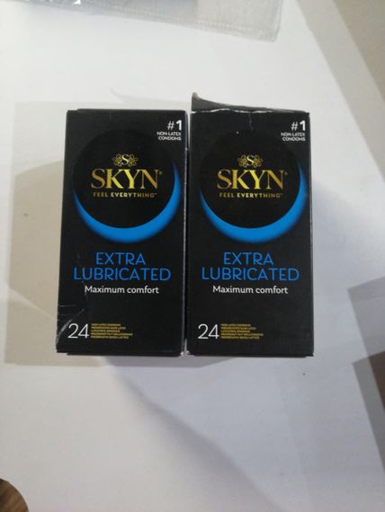 Безлатексні преміум-презервативи SKYN Extra Lubricated 24 шт (м'яте паковання!!!) | Зображення 1