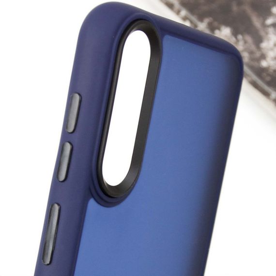 Чехол TPU+PC Lyon Frosted для Samsung Galaxy A50 (A505F) / A50s / A30s Navy Blue | Зображення 3