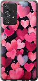 Чехол на Samsung Galaxy A52 Сердечки 4 из пластика FCh_049416