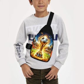 Сумка через плече дитяча Футбол 29х17 см сумка слінг для хлопчика (02243)