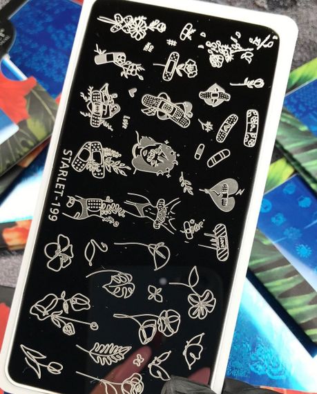 Пластина 199 для стемпинга Starlet Professional (12х6см)