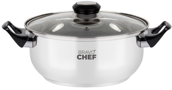 Каструля Bravo Chef 18 см (1.6 л) з бакелітовими ручками