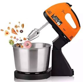 Стационарный миксер ручной RAF R.6637 О кухонный 2 л 250 Вт Оранжевый