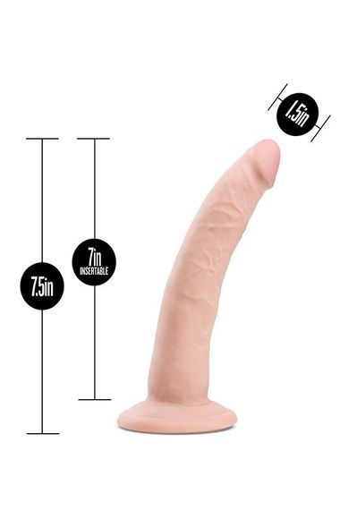 Фалоімітатор із присоскою Blush Au Naturel, бежевий sexstyle | Зображення 2