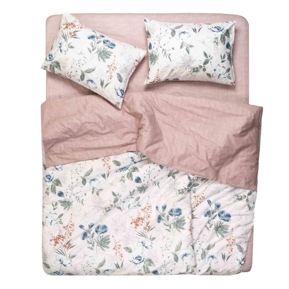 Набір постільної білизни 2,0сп Ardesto Gloria, 200х220см, 100% бавовна, сатин, квіти, мокко (ART2022FL) | Зображення 5