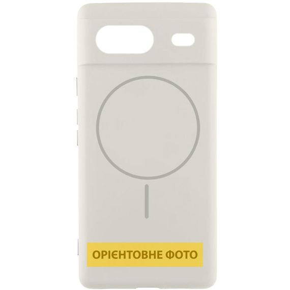 Чехол Silicone Cover Lakshmi Full Camera (AA) with MagFit для Google Pixel 9a Белый / White