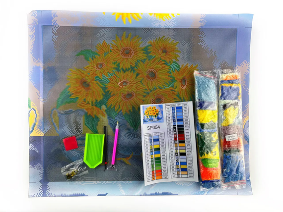 Алмазна мозаїка Соняхи 40х50 см ColorArt  SP054 | Зображення 1