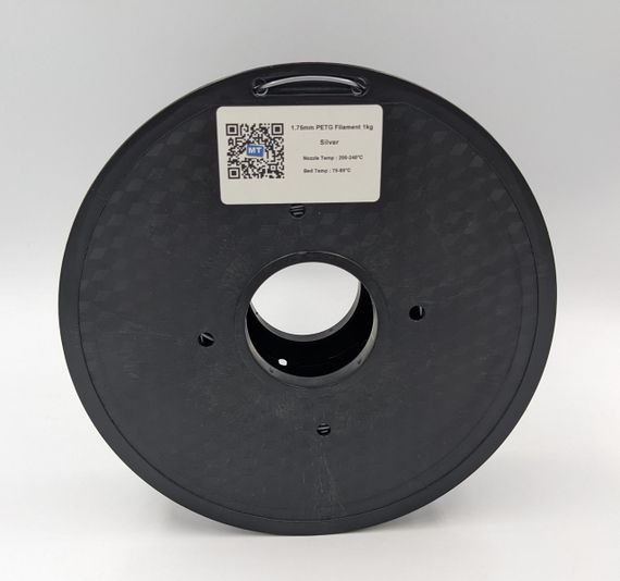 PETG-пластик MT Filament для 3D-принтера 1.75 мм 1 кг серебристый (3DMT-PETG1.75-01-S) | Зображення 2