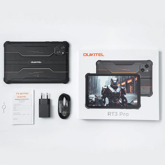 Планшет Oukitel RT3pro 8” HD / 4GB/128GB / G81 / 5150mAh / 16+8Мп / IP69K / LTE Black | Зображення 8