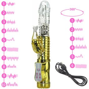 Вібратор (Кролик Hi-Tech) Babydoll Універсальний. Жовтий 351064