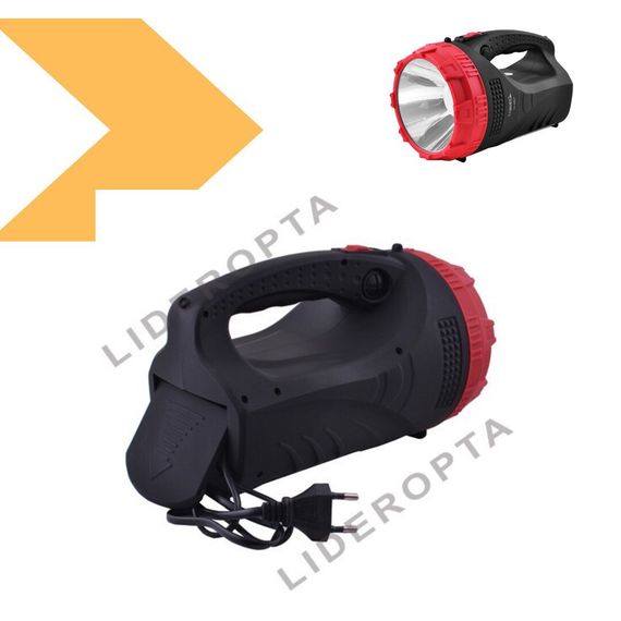 Ліхтар переносний з вбудованим акумулятором Luxury 2827 3W+9LED/25LED, зарядний пристрій 220V (46853-2827_335) | Зображення 4