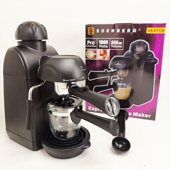 Эспрессо кофеварка Edenberg EB-61136 4 чашки 240мл BJ-25 | Зображення 1
