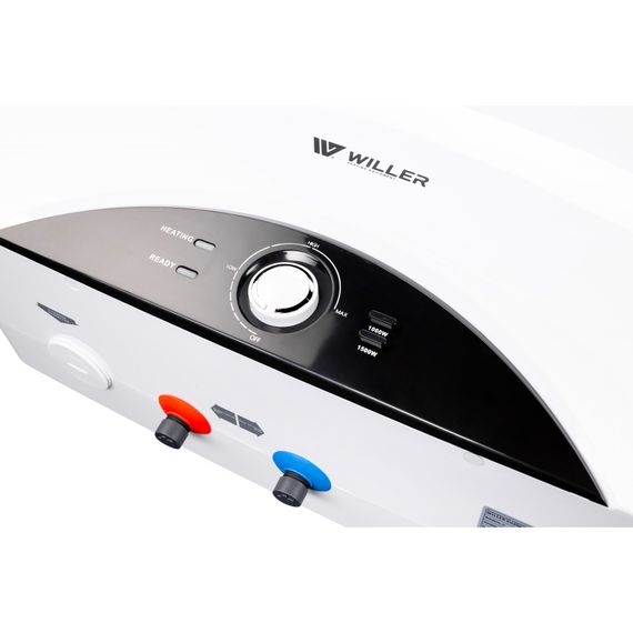 Водонагрівач WILLER Edge+ 2,5 кВт, "мокрий" ТЕН, 20 л, прямокутний, горизонтальний, білий (EH20R) | Зображення 1