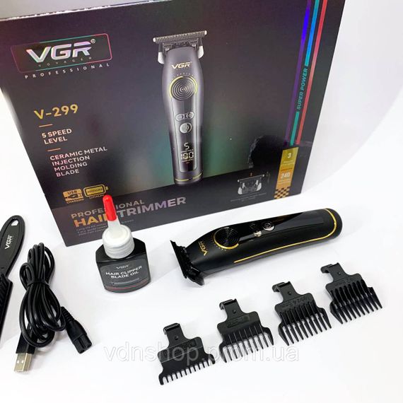 Профессиональная машинка для бритья головы, Машинка для стрижки на аккумляторная Триммер висков LC-85 | Зображення 7