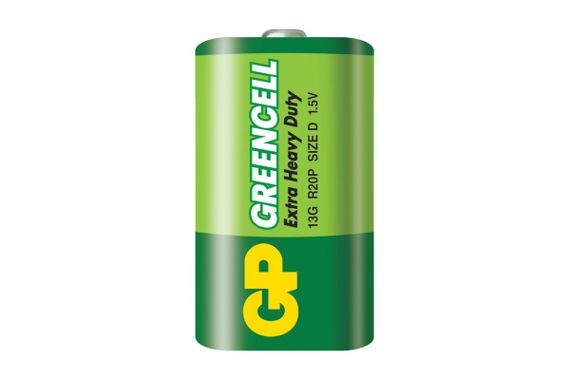 Батарейка GP R20 D Greencell, цена за 1 батарейку (4891199000881)