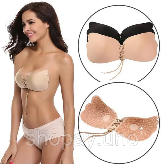 Бюстгальтер-невидимка Fly Bra ліфчик без бретелів на шнурівці | Зображення 3