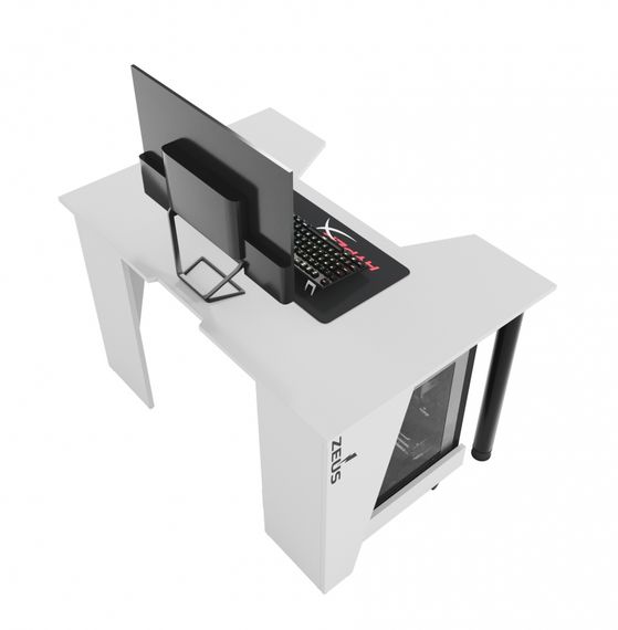 Стол геймерский ZEUS GAMER-1 белый | Зображення 4