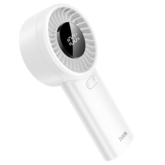 Портативний вентилятор Hoco HX62 Endless handheld fan 6000 mAh White | Зображення 3
