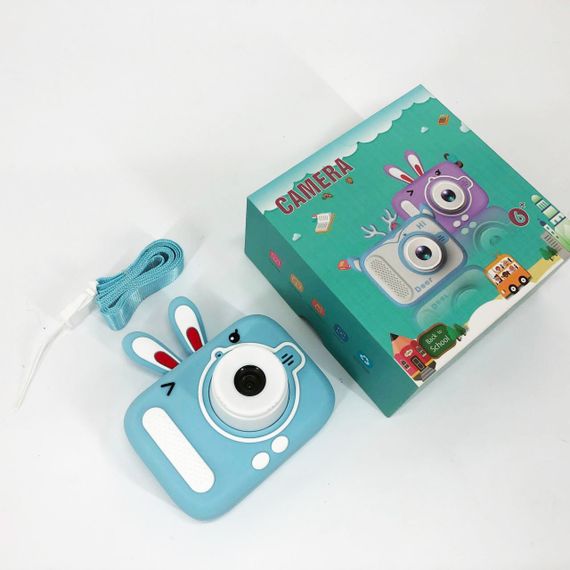 Дитячий цифровий фотоапарат X900 Rabbit Колір: блакитний | Зображення 8