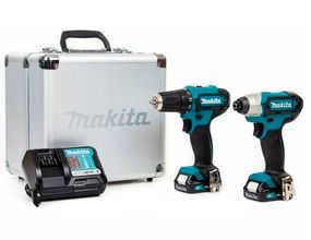 Набір акумуляторних шурупокрутів в металевому кейсі Makita CLX224X (30/110 Нм, CXT)