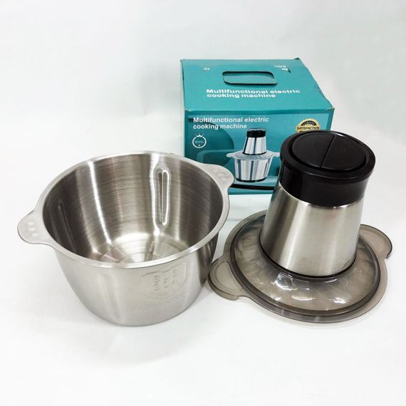 Блендер настільний електричний, Подрібнювач продуктів зі скляною чашею, Блендер для овочів TM-26 | Зображення 4