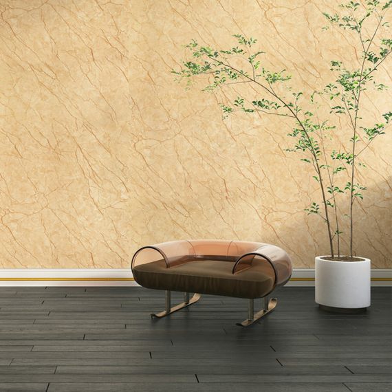 Плінтус РР самоклеючий 2300х70х4мм Білий з золотою смужкою (D) SW-00001832 | Зображення 4