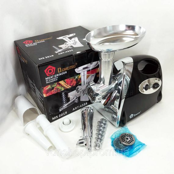 М'ясорубка електрична для м'яса, Електром'ясорубки з металевими шестернями 'ясорубка-шатковка-терка FX-22 | Зображення 4