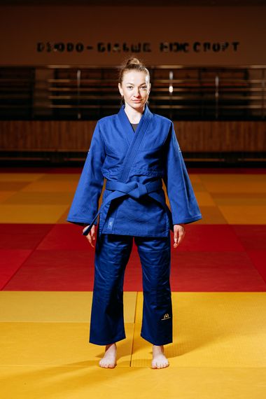 Синє кімоно для дівчат/жінок, дзюдо, TM BUDOGI серія ADVANCED, зріст 150 см, щільність 500 гр/м.кв.