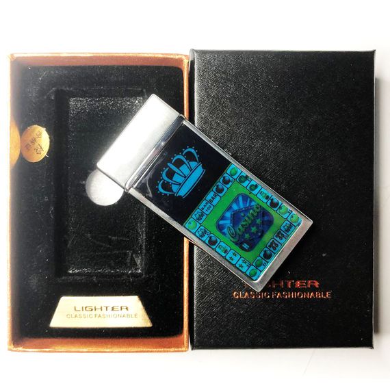 Вітрозахисна запальничка Casino Електронна сенсорна запальничка USB | Вічна запальничка USB YJ-228 з акумулятором | Зображення 3